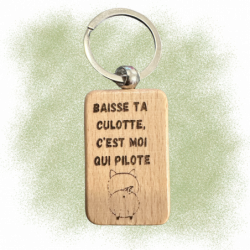 Porte-clé rectangle - Cul