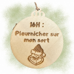 Boule de noël -  Grinch 16h